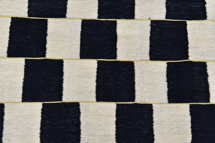 6' 3 x 7' 9 Hand Woven Kilim Modern Wool Rug