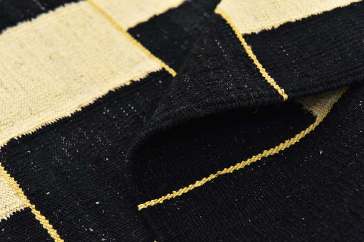 6' 3 x 7' 9 Hand Woven Kilim Modern Wool Rug
