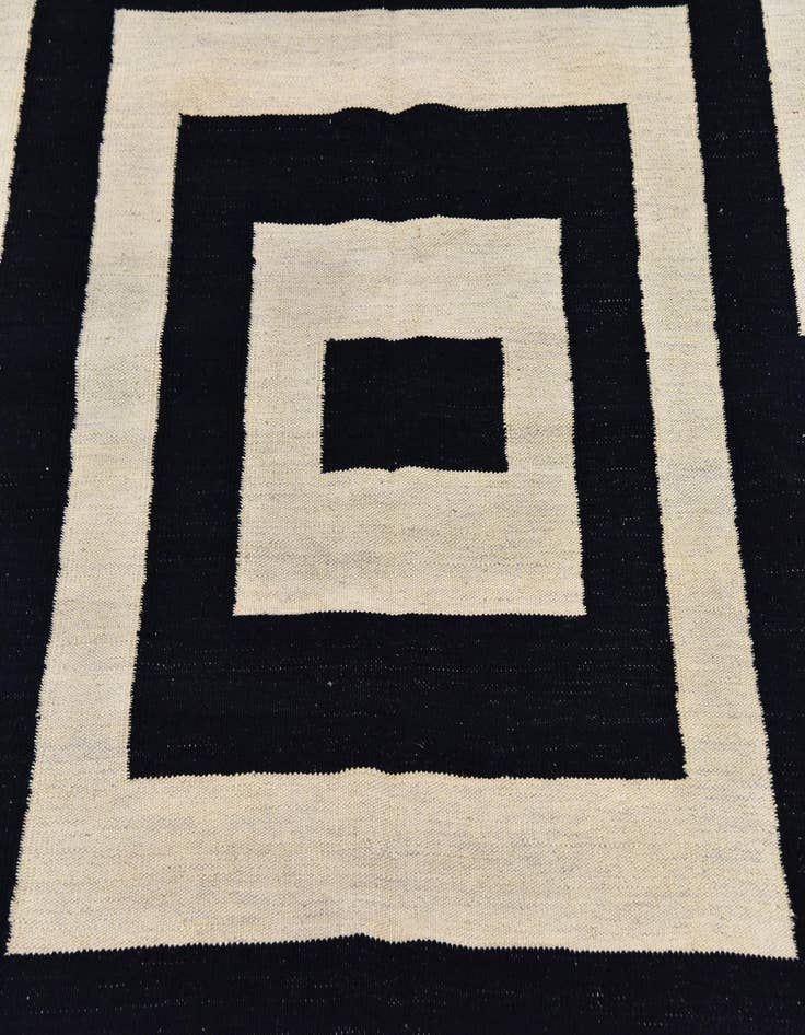 Detail image of 6' x 7' 8  Hand Woven Kilim Modern Wool Rug