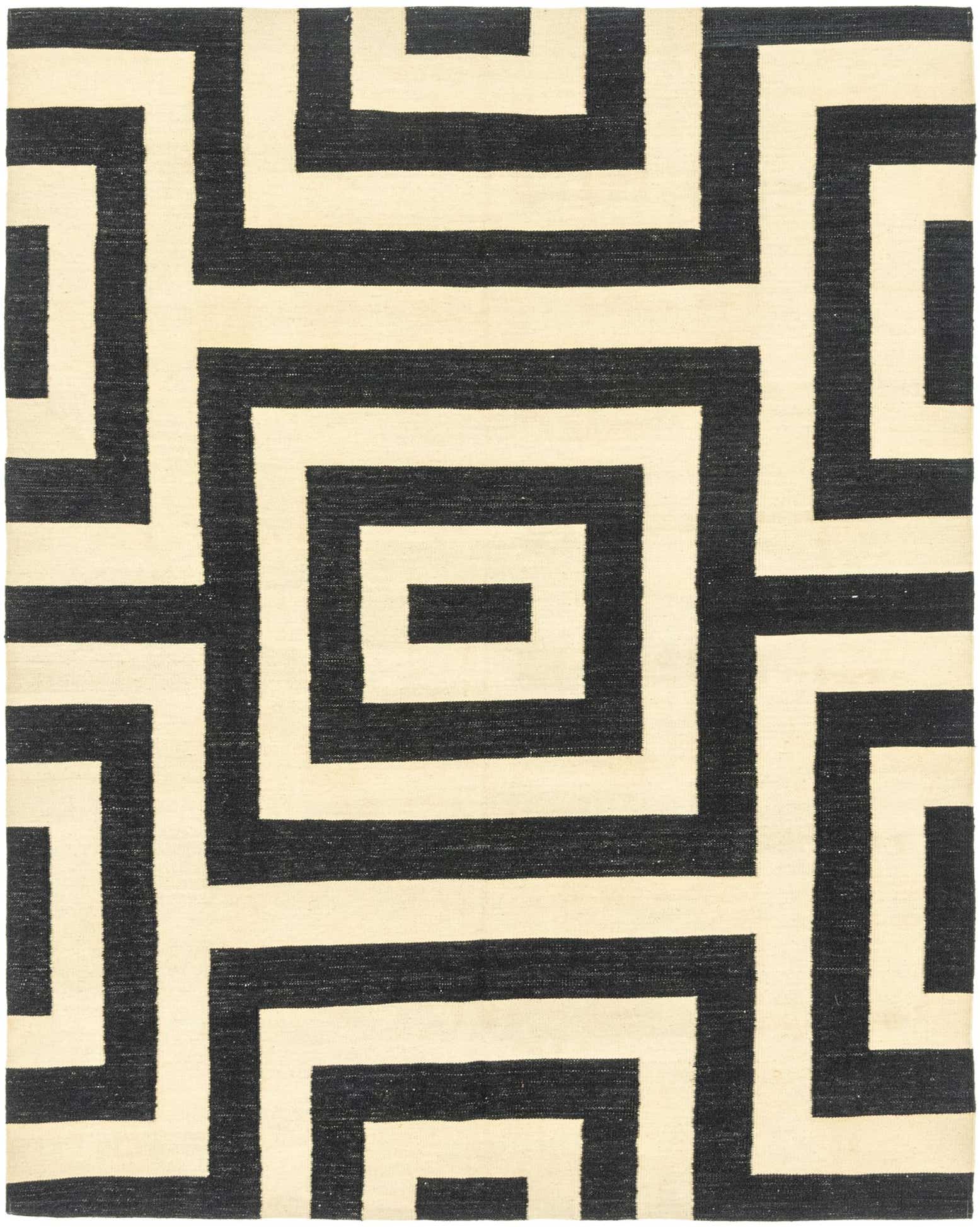 6' x 7' 8 Hand Woven Kilim Modern Wool Rug