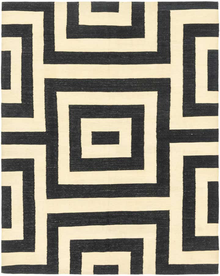 6' x 7' 8 Hand Woven Kilim Modern Wool Rug