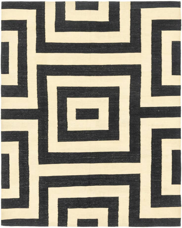 Detail image of 6' x 7' 8 Hand Woven Kilim Modern Wool Rug