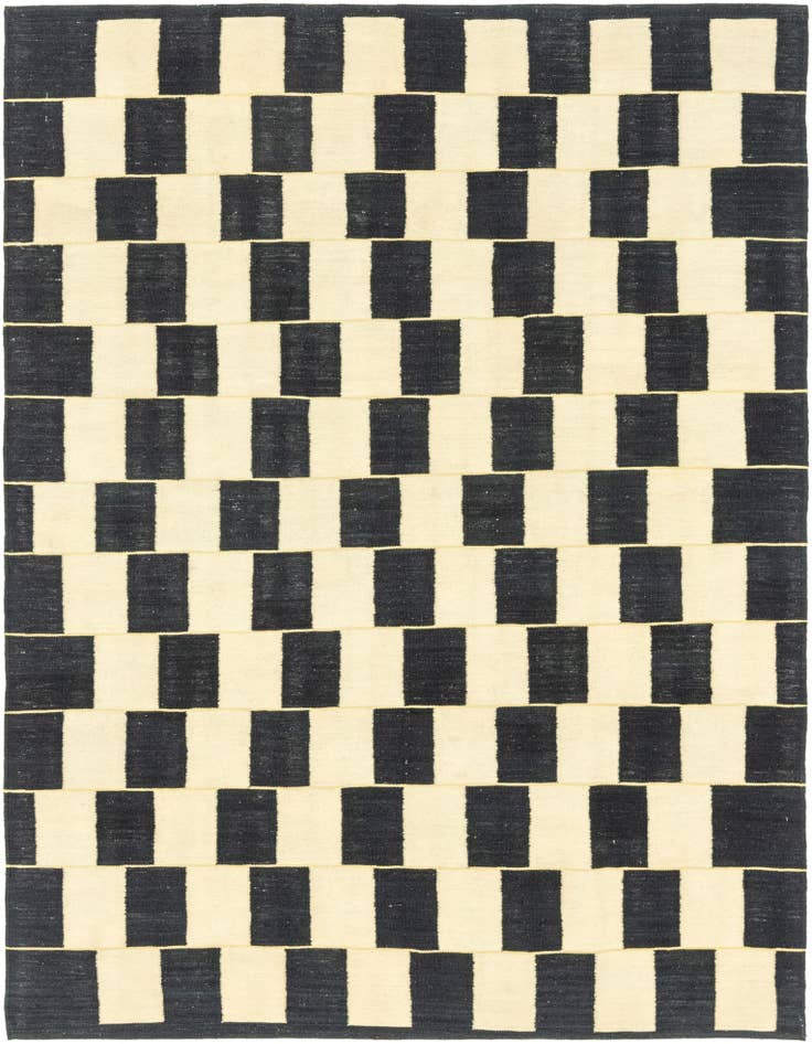 Detail image of 6' x 7' 10 Hand Woven Kilim Modern Wool Rug