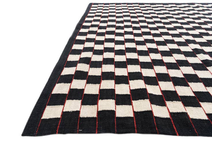 Detail image of 5' 9 x 7' 9 Hand Woven Kilim Modern Wool Rug