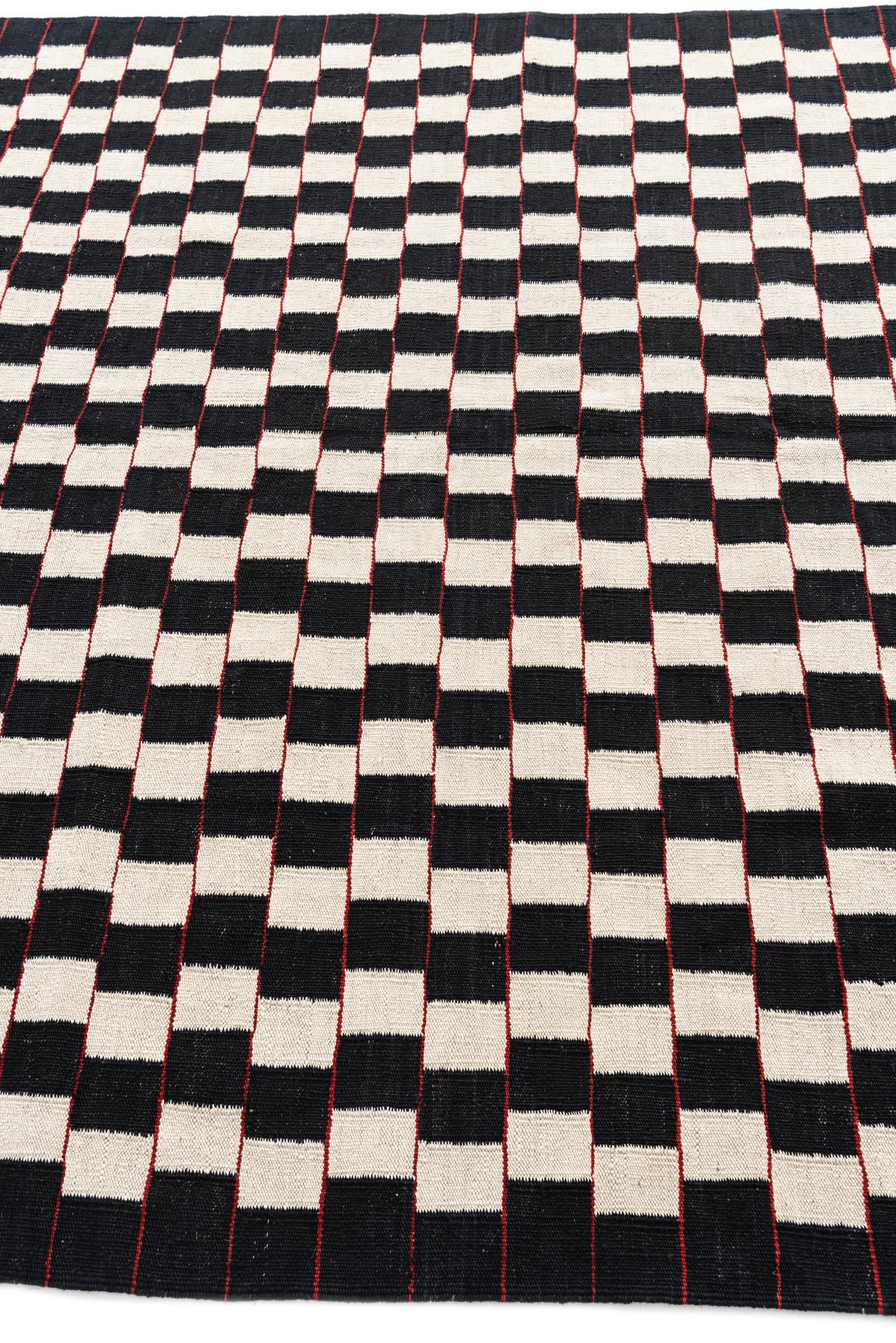 5' 9 x 7' 9 Hand Woven Kilim Modern Wool Rug