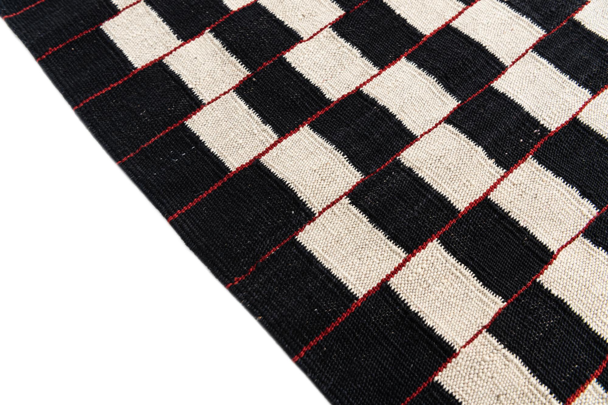 5' 9 x 7' 9 Hand Woven Kilim Modern Wool Rug