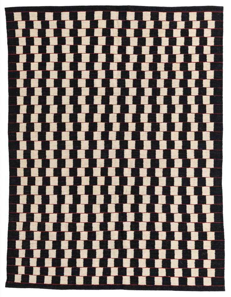 Detail image of 5' 9 x 7' 9 Hand Woven Kilim Modern Wool Rug