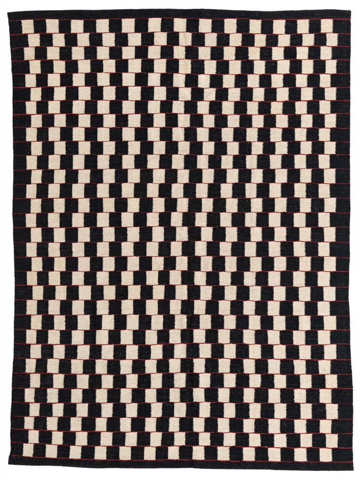 5' 9 x 7' 9 Hand Woven Kilim Modern Wool Rug