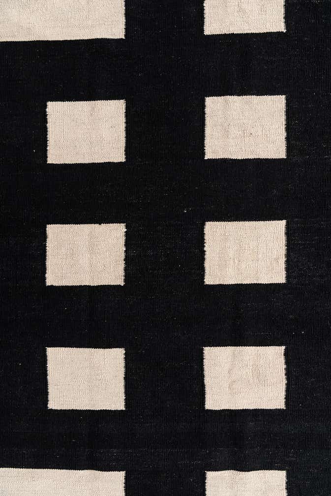 6' 9 x 9' 7 Hand Woven Kilim Modern Wool Rug