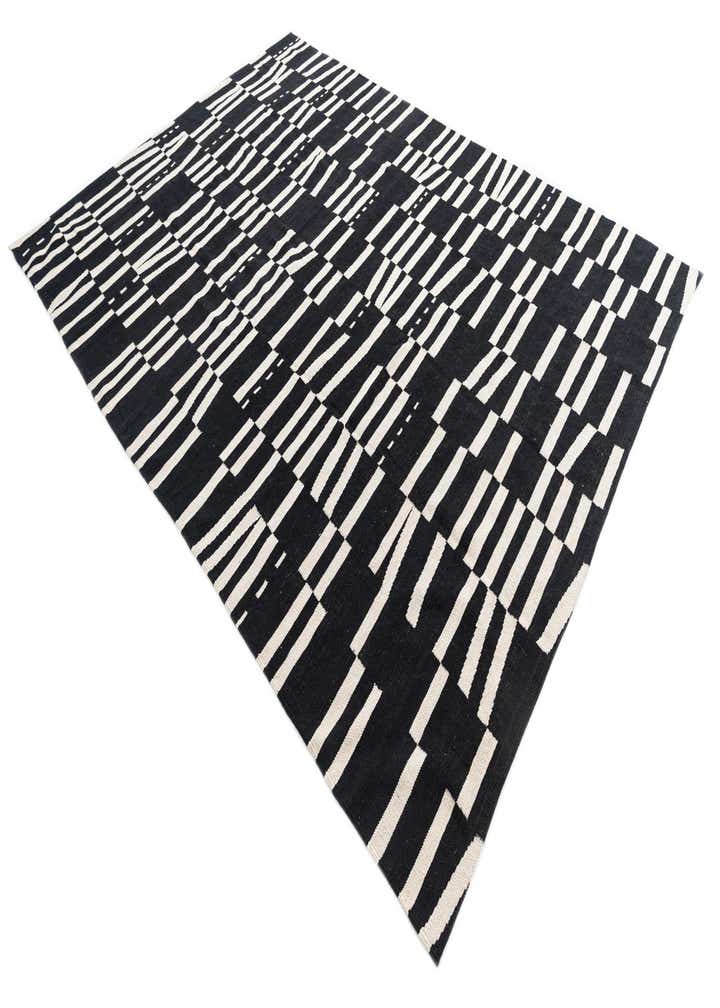 6' 10 x 9' 8 Hand Woven Kilim Modern Wool Rug