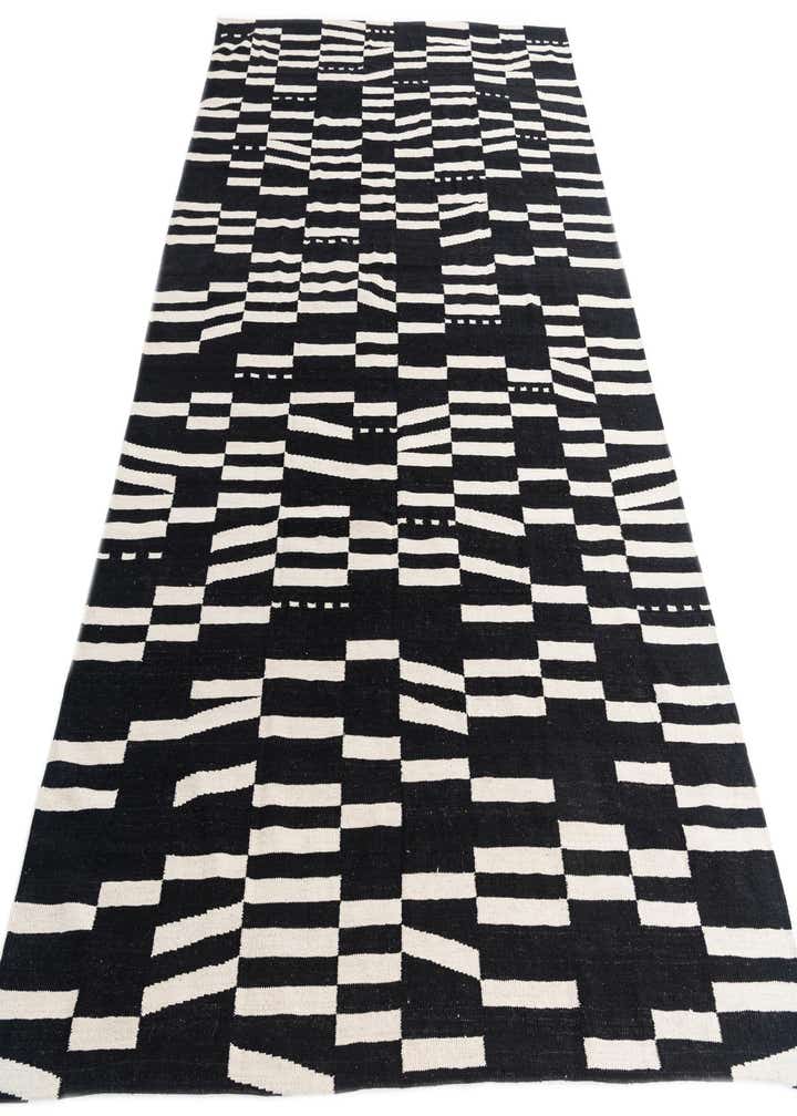 6' 10 x 9' 8 Hand Woven Kilim Modern Wool Rug