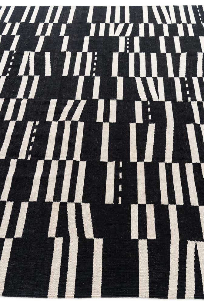 6' 10 x 9' 8 Hand Woven Kilim Modern Wool Rug
