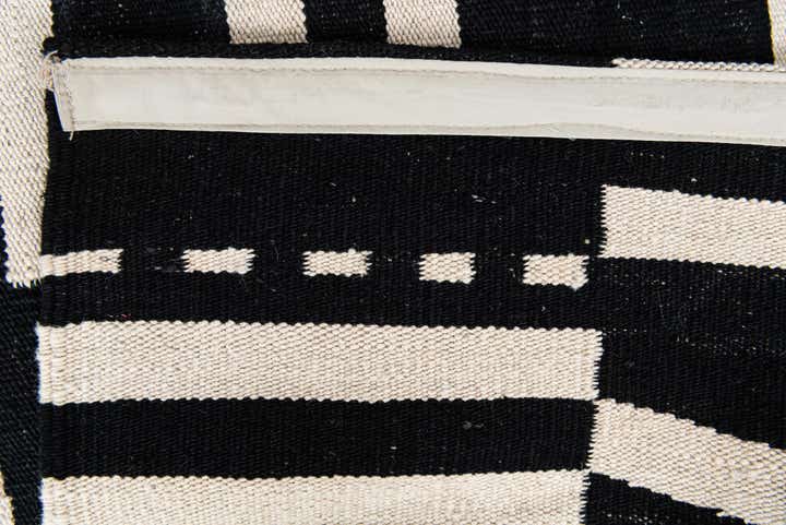 6' 10 x 9' 8 Hand Woven Kilim Modern Wool Rug