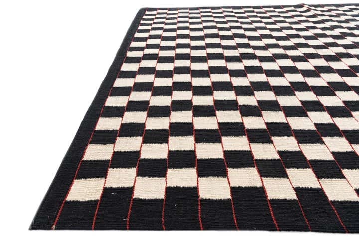 5' 7 x 8' Hand Woven Kilim Modern Wool Rug