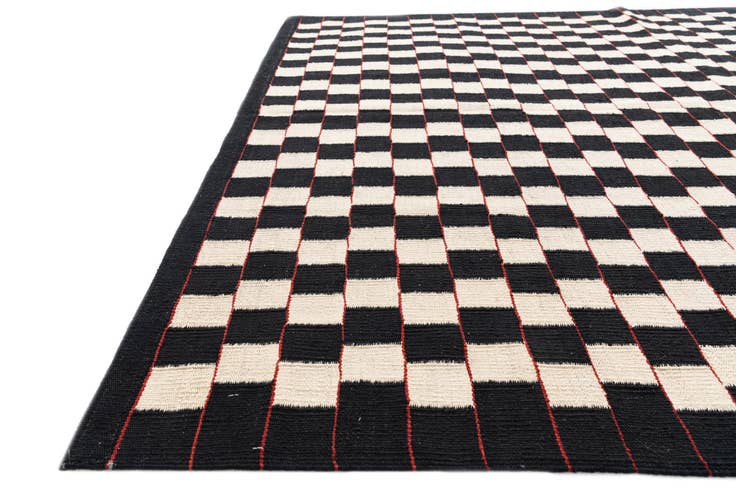 Detail image of 5' 7 x 8' Hand Woven Kilim Modern Wool Rug