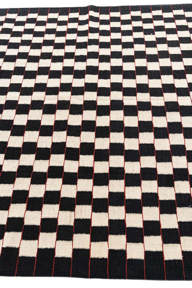 5' 7 x 8' Hand Woven Kilim Modern Wool Rug