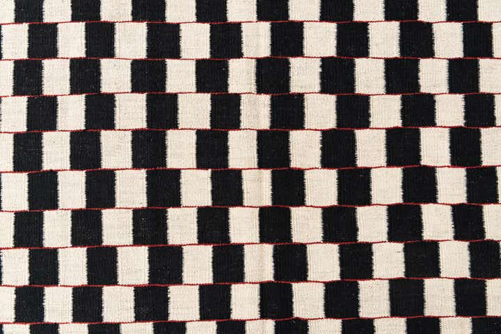 5' 7 x 8' Hand Woven Kilim Modern Wool Rug