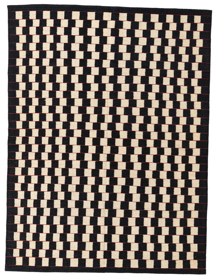 Detail image of 5' 7 x 8' Hand Woven Kilim Modern Wool Rug