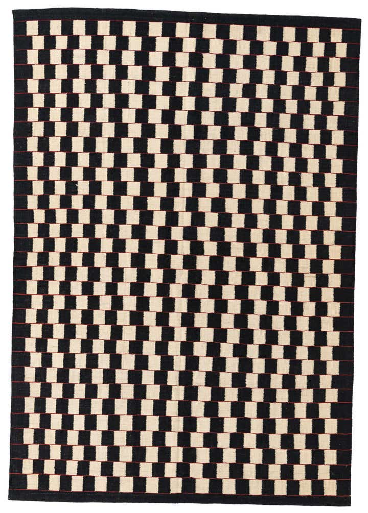 5' 7 x 8' Hand Woven Kilim Modern Wool Rug