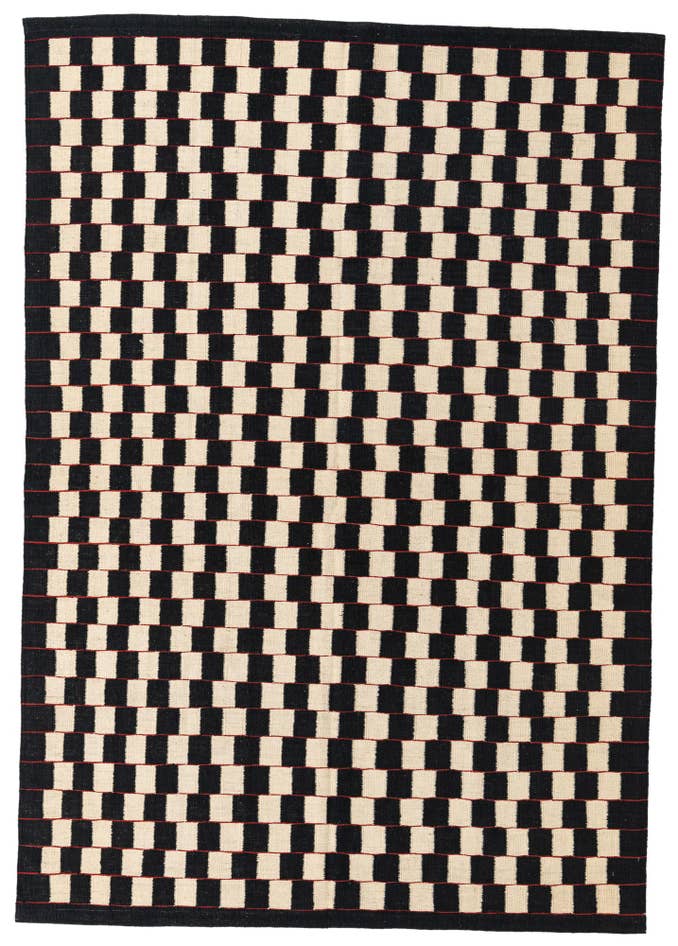 Detail image of 5' 7 x 8' Hand Woven Kilim Modern Wool Rug