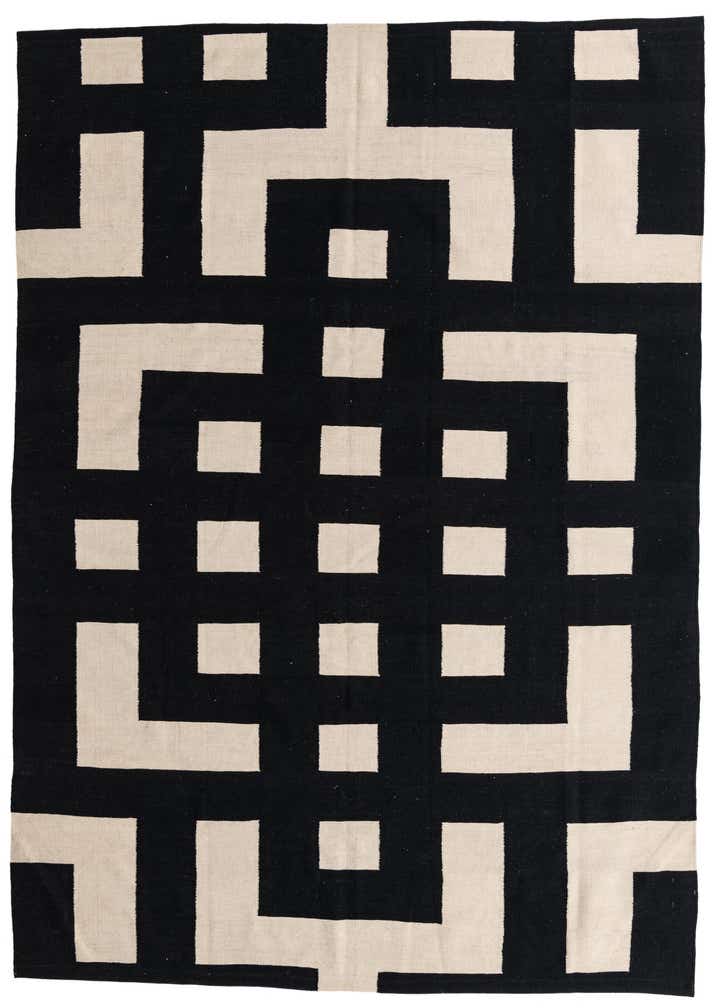8' 2 x 9' 6 Hand Woven Kilim Modern Wool Rug