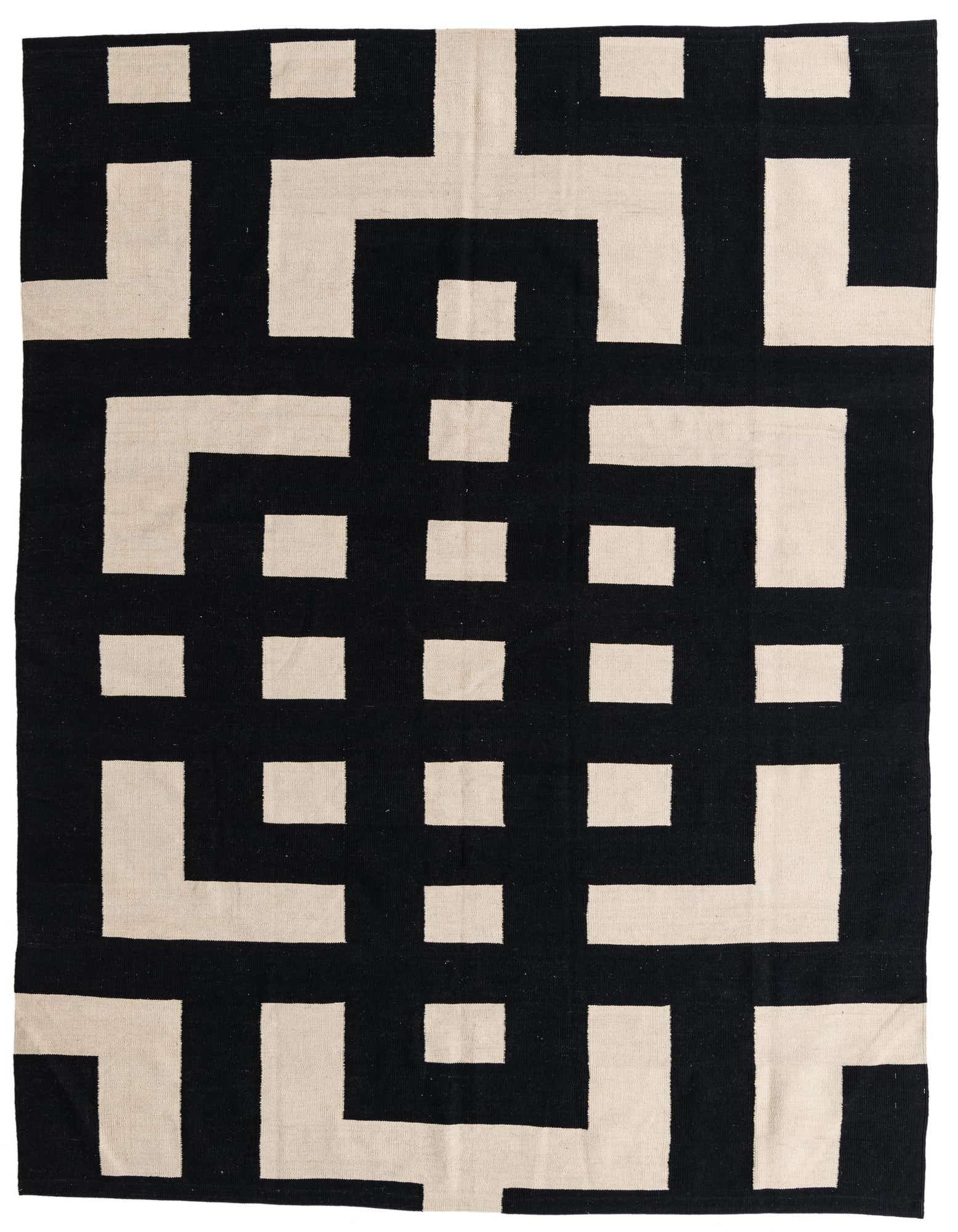 8' 2 x 9' 6 Hand Woven Kilim Modern Wool Rug