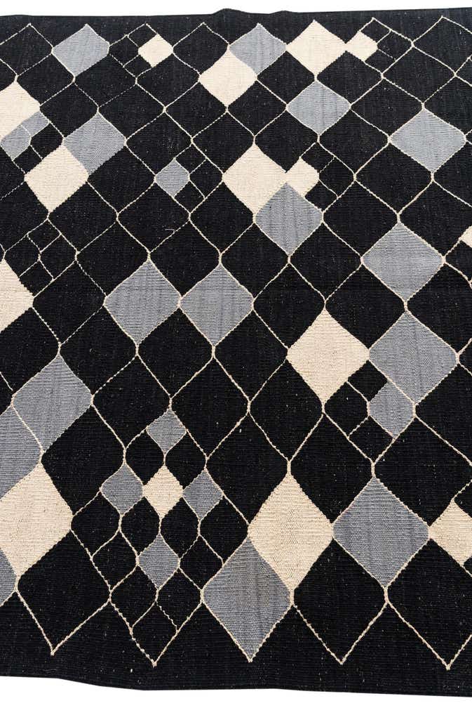 4' 10 x 6' 7 Hand Woven Kilim Modern Wool Rug