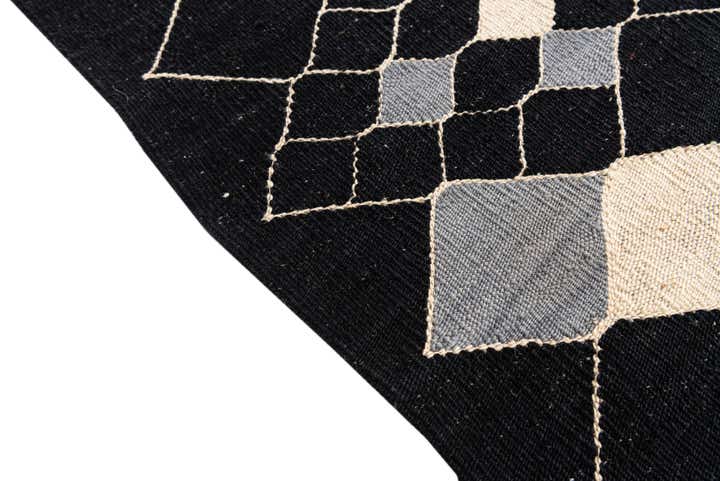 4' 10 x 6' 7 Hand Woven Kilim Modern Wool Rug