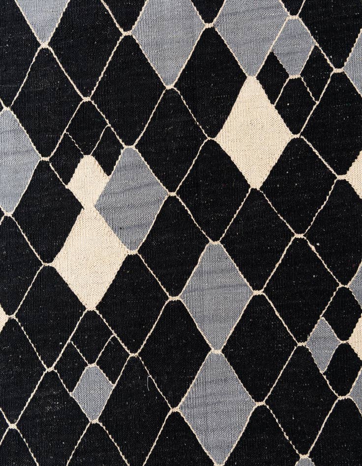 Detail image of 4' 10 x 6' 7  Hand Woven Kilim Modern Wool Rug