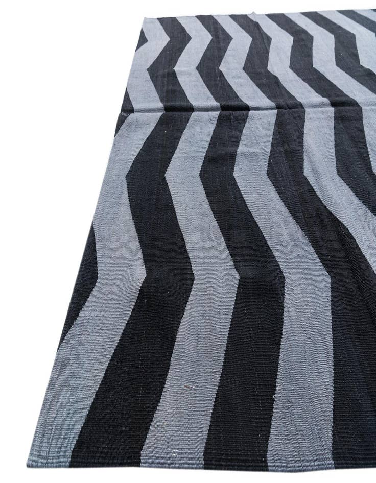 Detail image of 6' x 7' 7  Hand Woven Kilim Modern Wool Rug