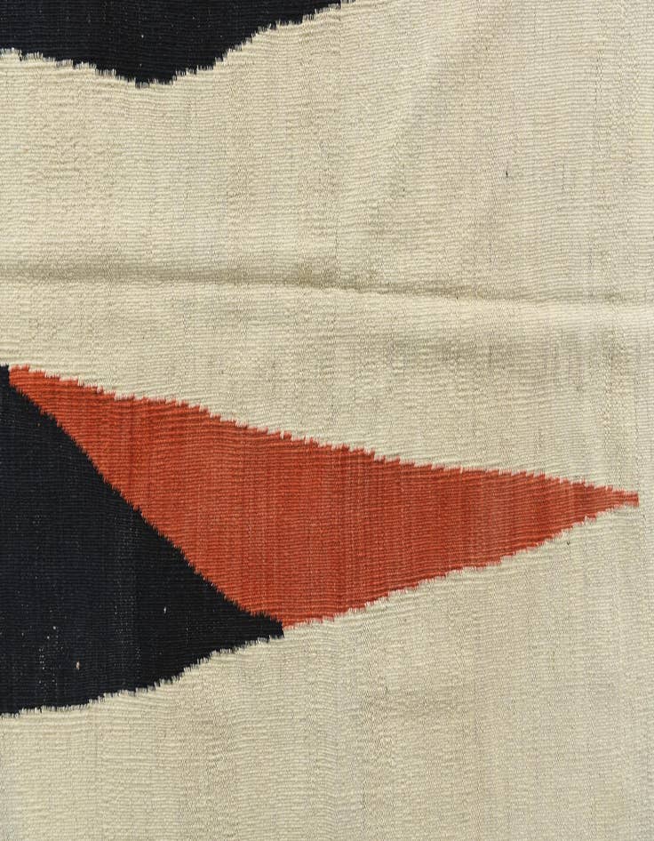 Detail image of 7' x 9' 6  Hand Woven Kilim Modern Wool Rug