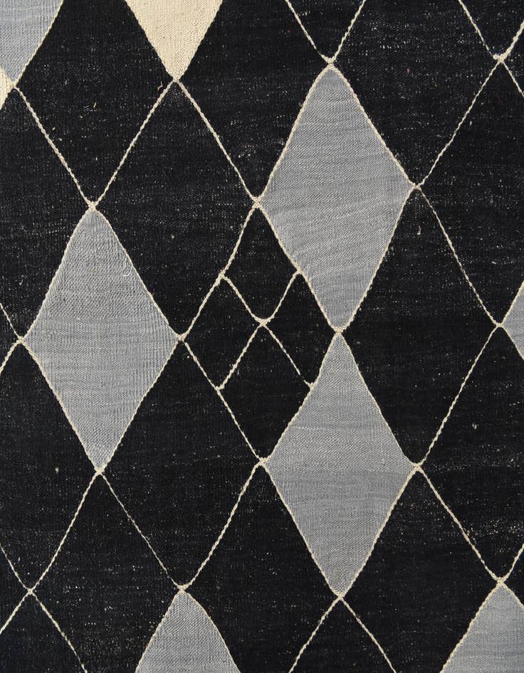 Detail image of 8' 2 x 9' 7  Hand Woven Kilim Modern Wool Rug