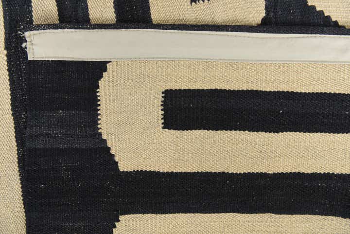 6' 6 x 9' 8 Hand Woven Kilim Modern Wool Rug