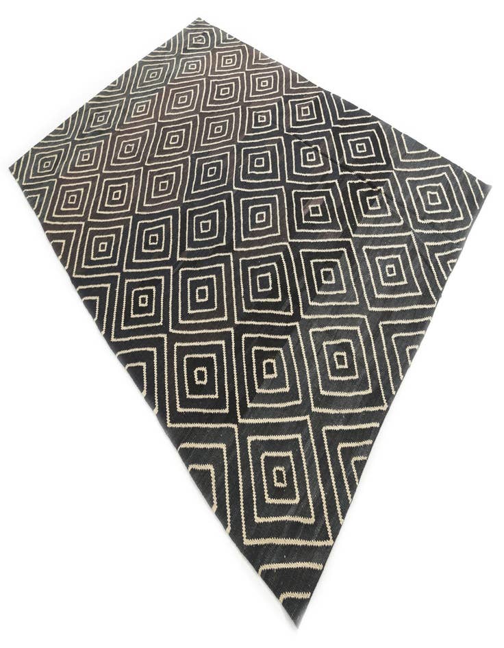 Detail image of 7' x 10'  Hand Woven Kilim Modern Wool Rug