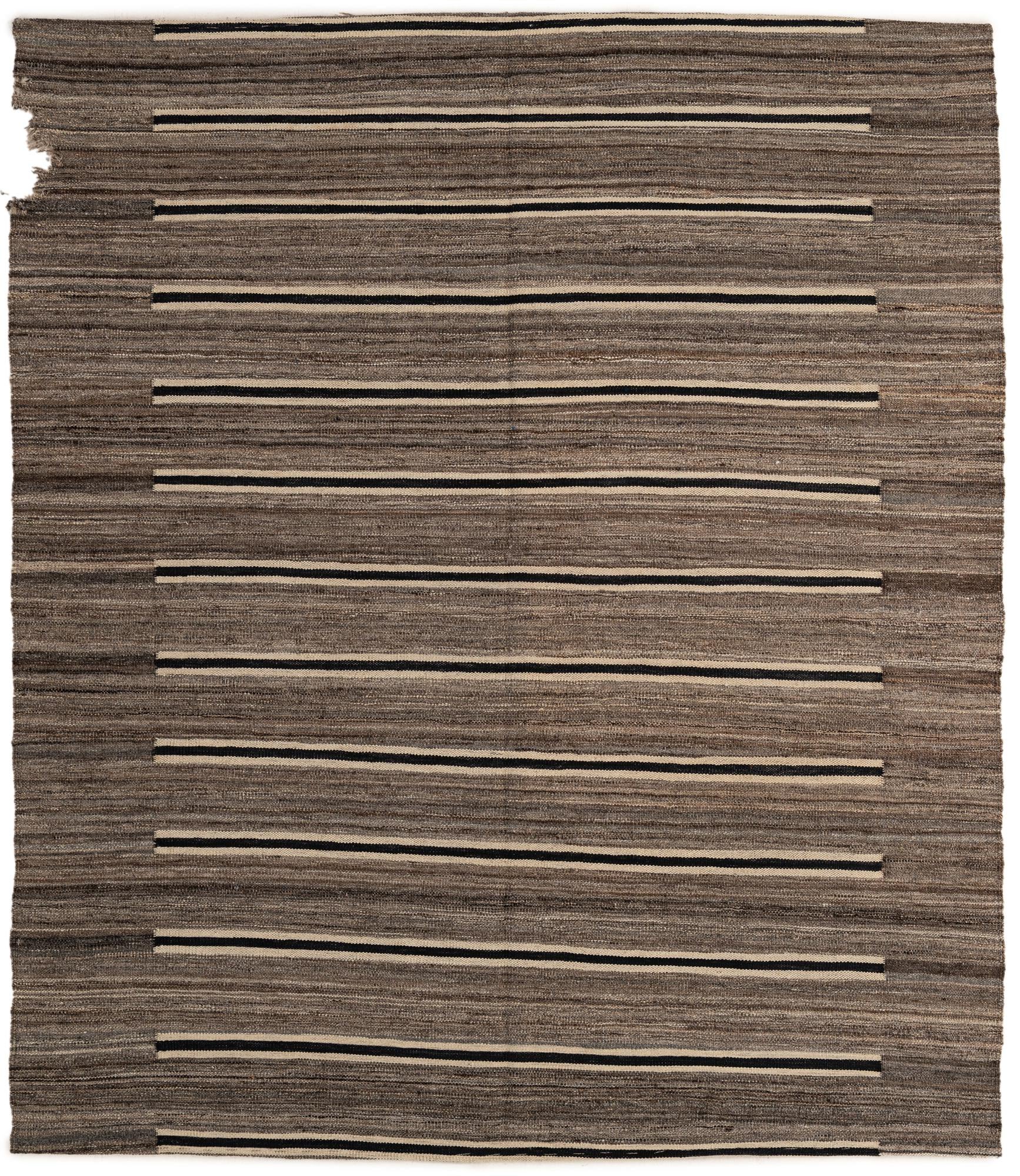 5' 6 x 6' 3 Hand Woven Kilim Modern Wool Rug