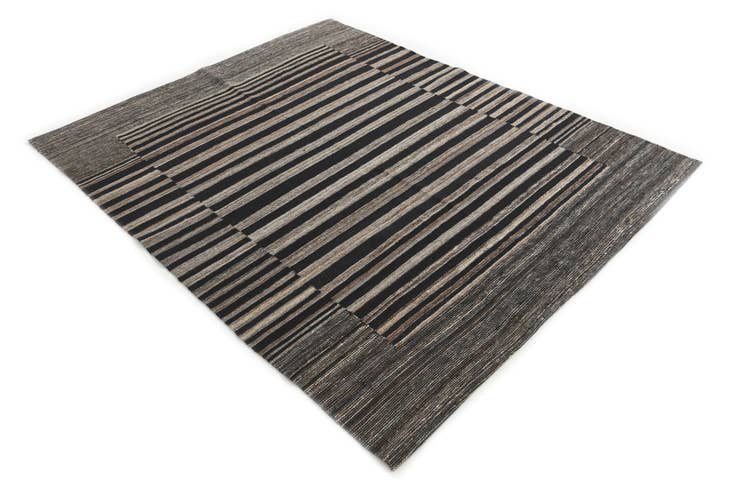 Detail image of 5' 2 x 6' 3 Hand Woven Kilim Modern Wool Rug