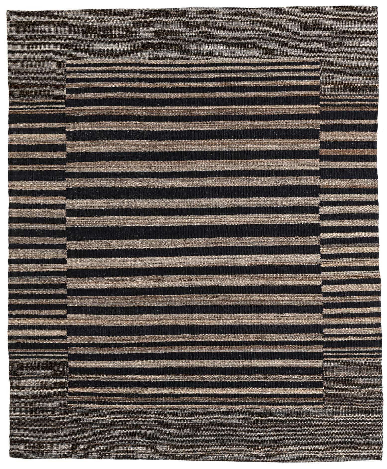 5' 2 x 6' 3 Hand Woven Kilim Modern Wool Rug