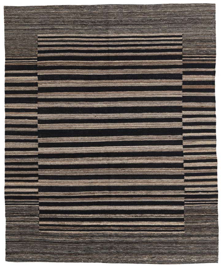 5' 2 x 6' 3 Hand Woven Kilim Modern Wool Rug