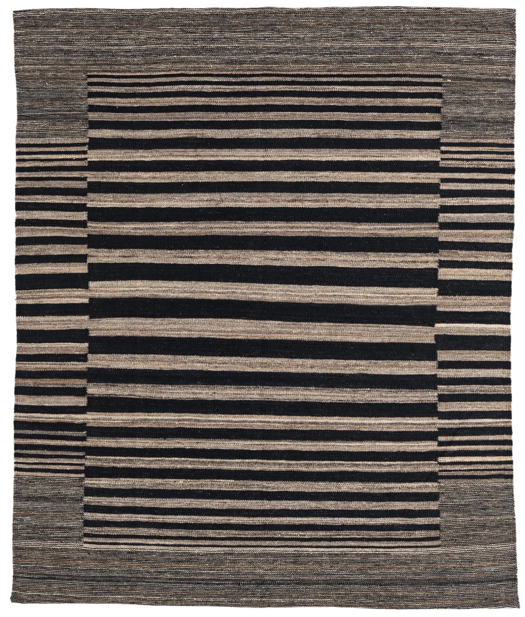 5' 2 x 6' 3 Hand Woven Kilim Modern Wool Rug