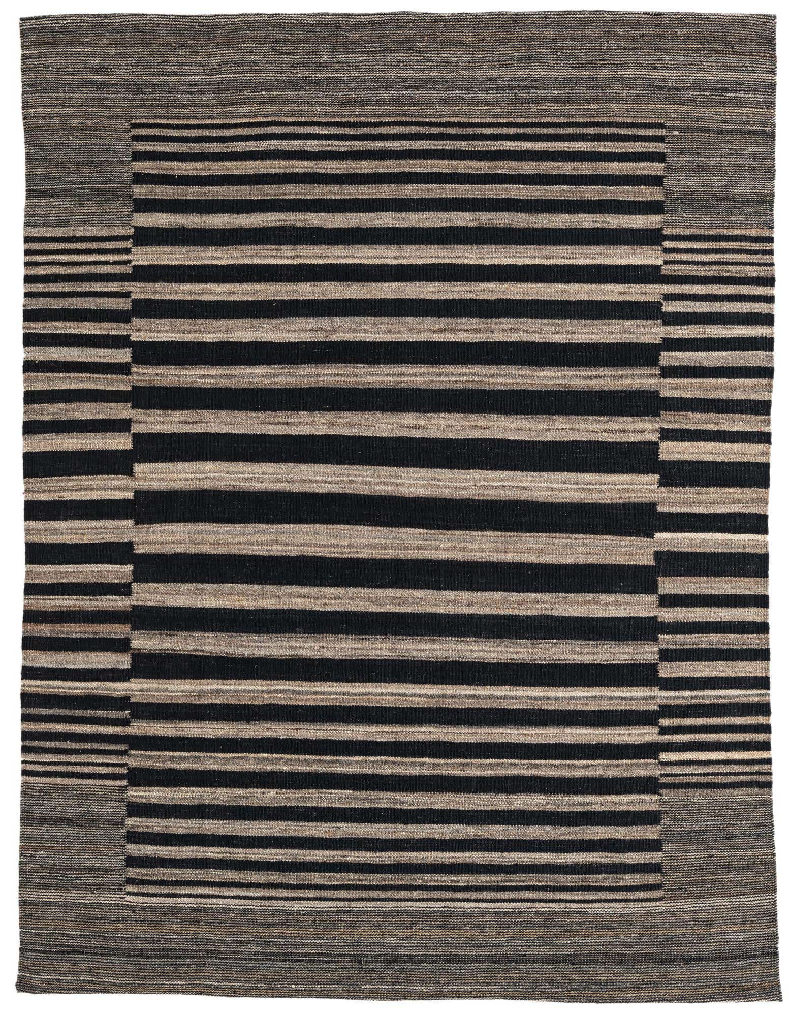 5' 2 x 6' 3 Hand Woven Kilim Modern Wool Rug