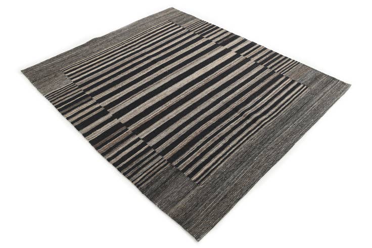 Detail image of 5' 4 x 6' 2 Hand Woven Kilim Modern Wool Rug