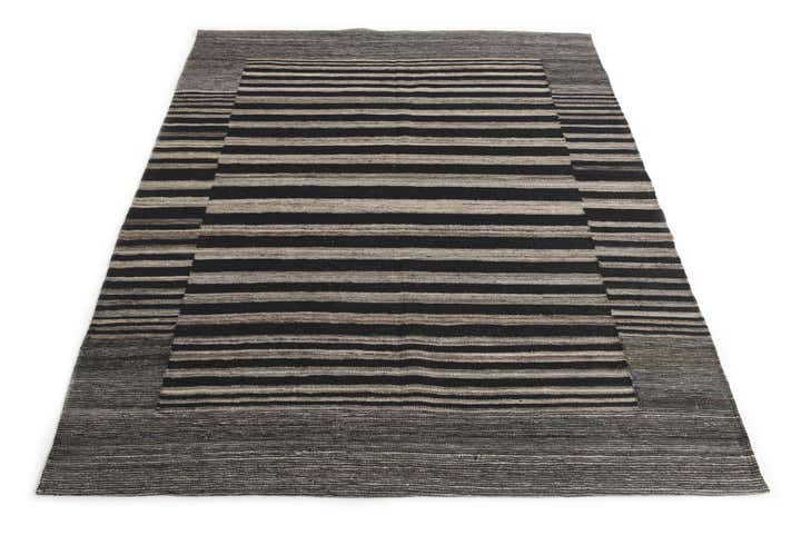 5' 4 x 6' 2 Hand Woven Kilim Modern Wool Rug