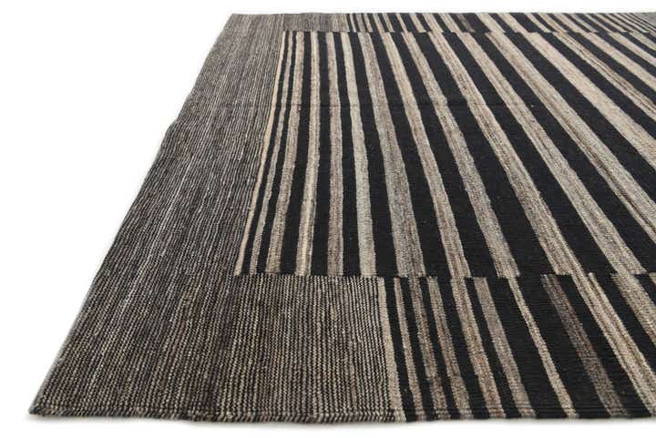 5' 4 x 6' 2 Hand Woven Kilim Modern Wool Rug