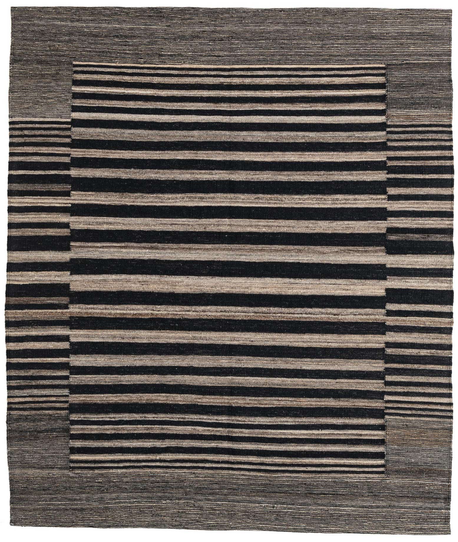 5' 4 x 6' 2 Hand Woven Kilim Modern Wool Rug