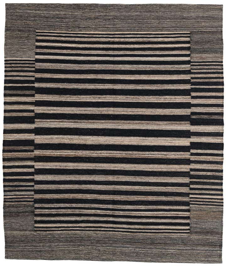 5' 4 x 6' 2 Hand Woven Kilim Modern Wool Rug