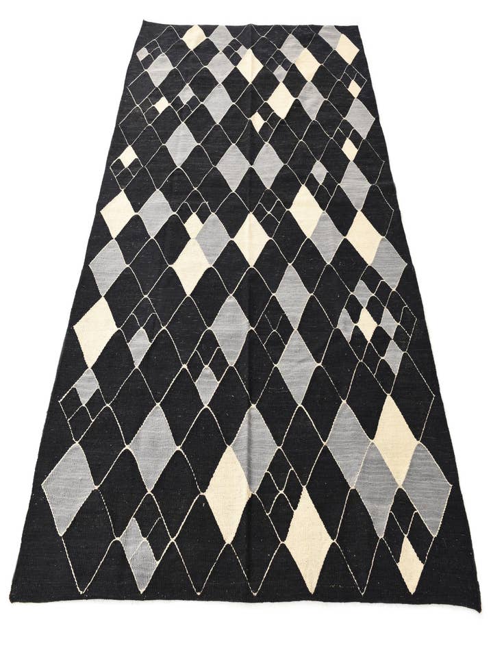 Detail image of 5' 10 x 7' 8  Hand Woven Kilim Modern Wool Rug