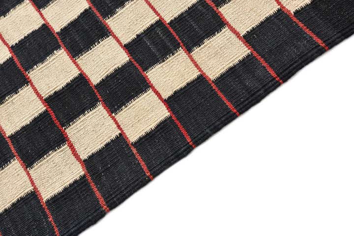 6' 9 x 9' 6 Hand Woven Kilim Modern Wool Rug