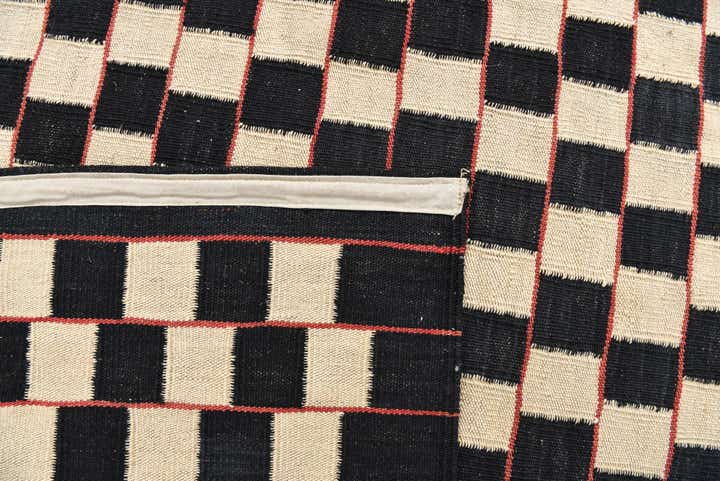 6' 9 x 9' 6 Hand Woven Kilim Modern Wool Rug