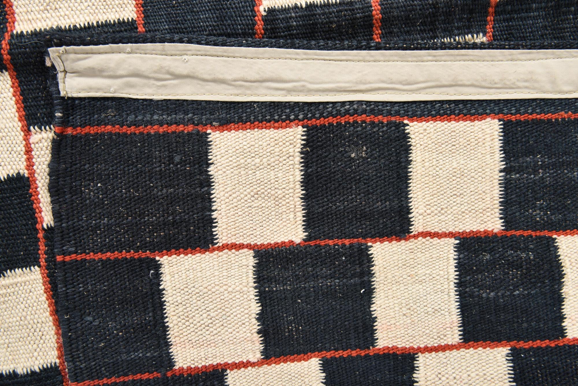 6' 8 x 9' 6 Hand Woven Kilim Modern Wool Rug