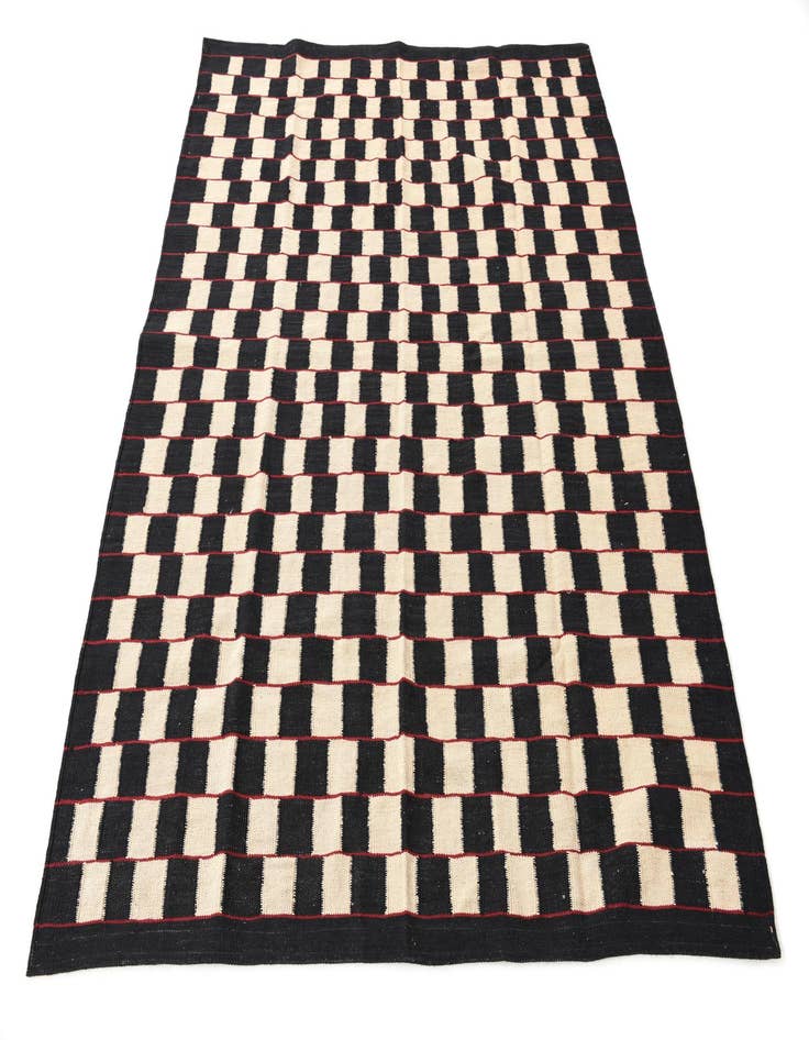 Detail image of 5' x 6' 2  Hand Woven Kilim Modern Wool Rug